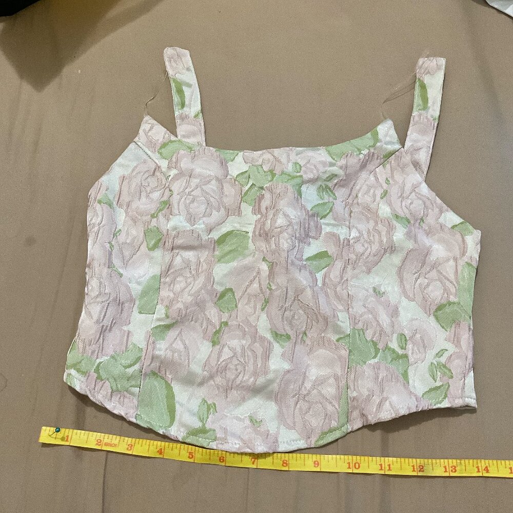 floral tube top